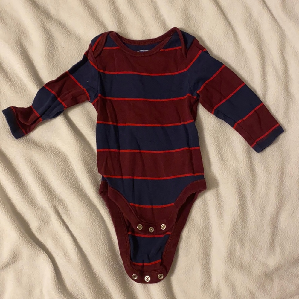 Long sleeved onesie.